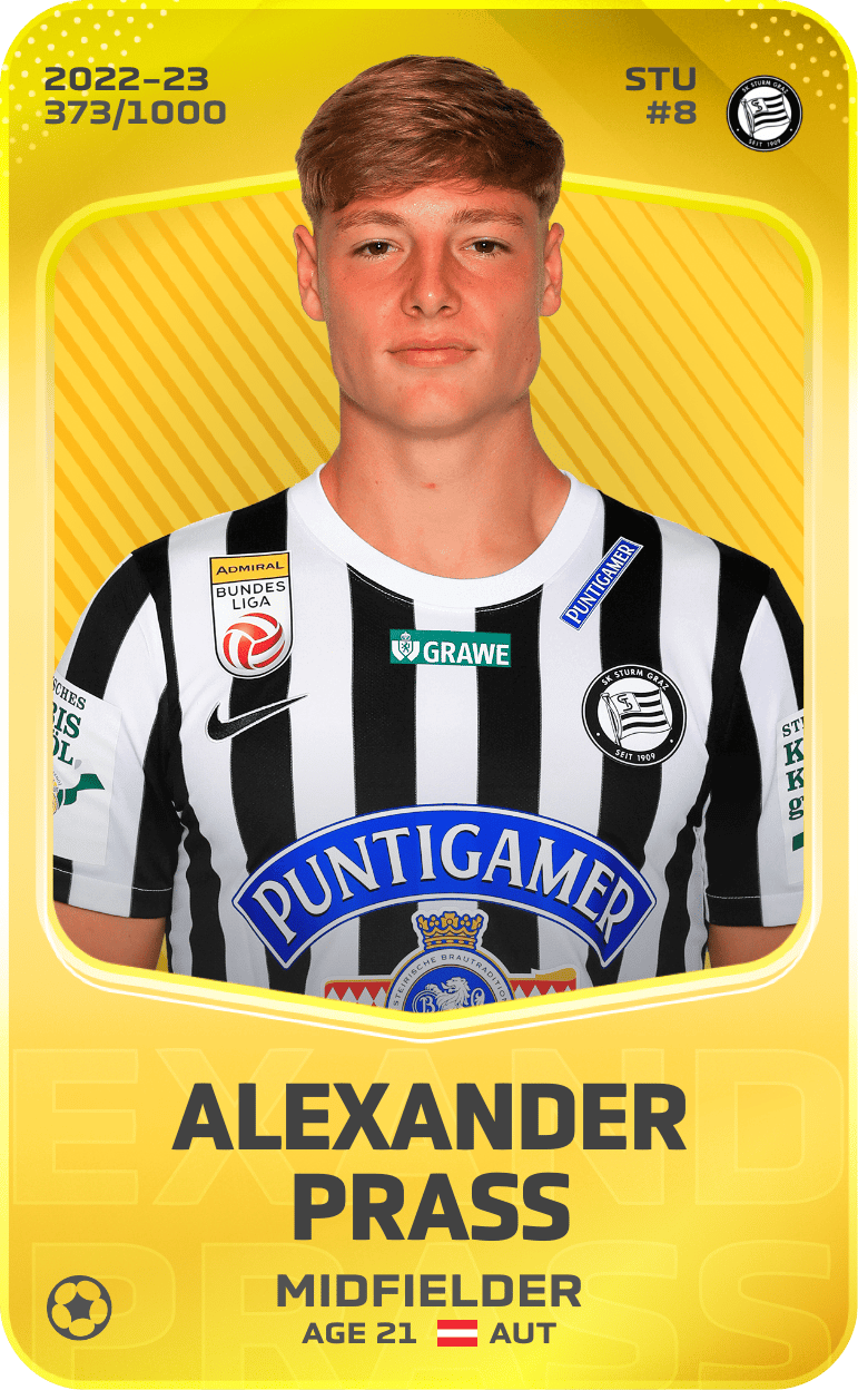 Alexander Prass 2022-23 • Limited 373/1000