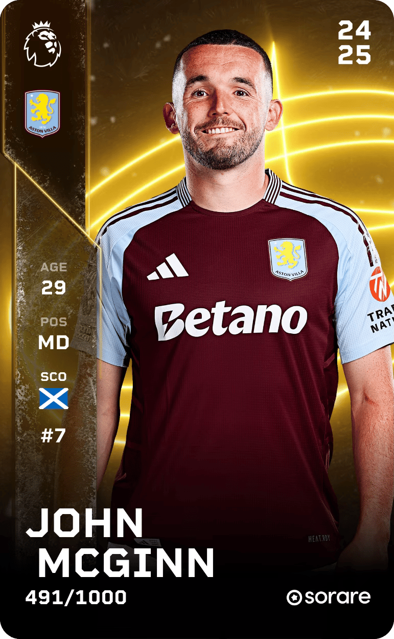 John  McGinn 2024-25 • Limited 491/1000