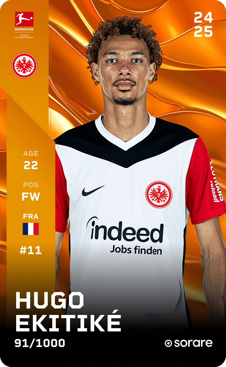 Hugo Ekitike 2024-25 • Limited 91/1000