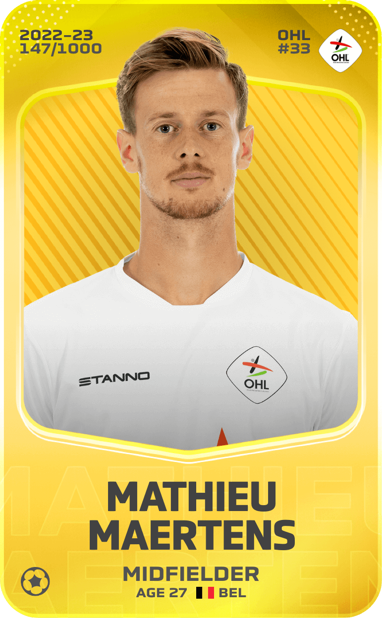 Mathieu Maertens 2022-23 • Limited 147/1000
