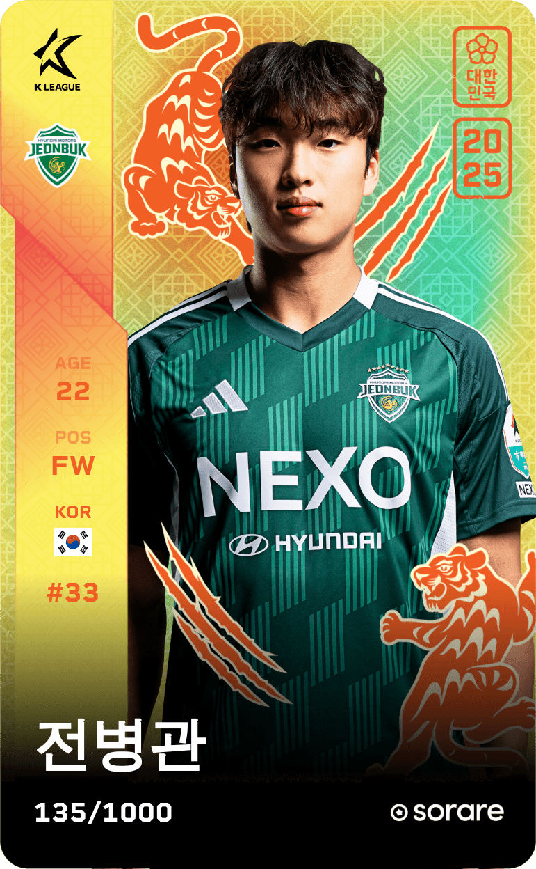Jeon Byung-Kwan 2025-26 • Limited 135/1000