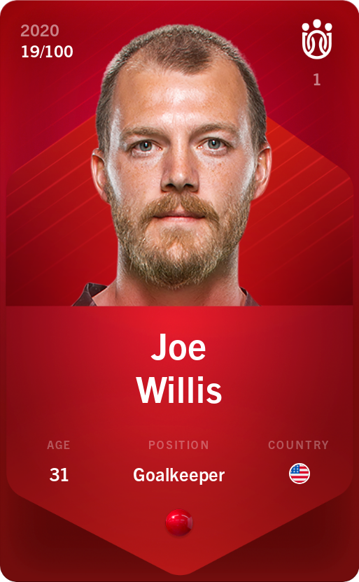 Sorare - Sorare Official - Joe Willis 2020-21 • Rare 19/100 - NFT # 85030106799914716345747361772690876993931512459486923597819112816178825421954
