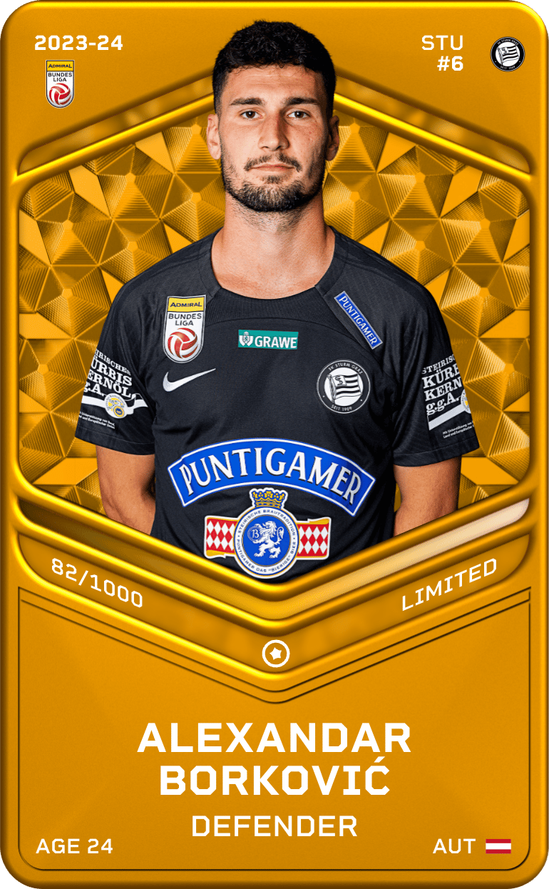 Alexandar Borković 2023-24 • Limited 82/1000