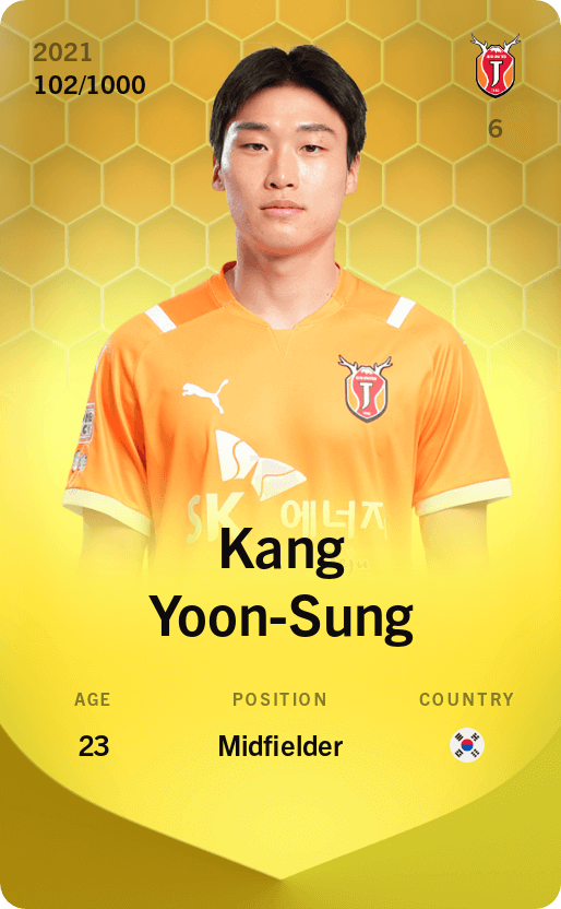 Kang Yoon-Sung 2021-22 • Limited 102/1000