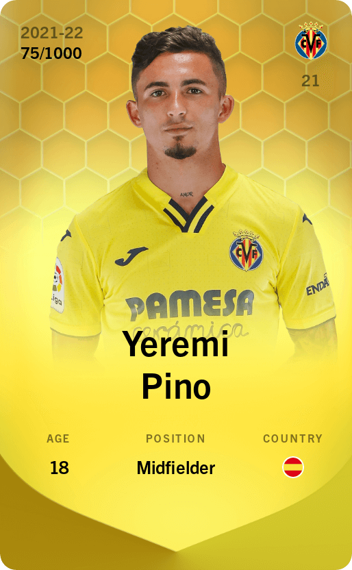 Yeremi Pino 2021-22 • Limited 75/1000