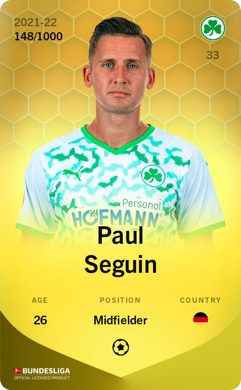 Paul Seguin 2021-22 • Limited 148/1000