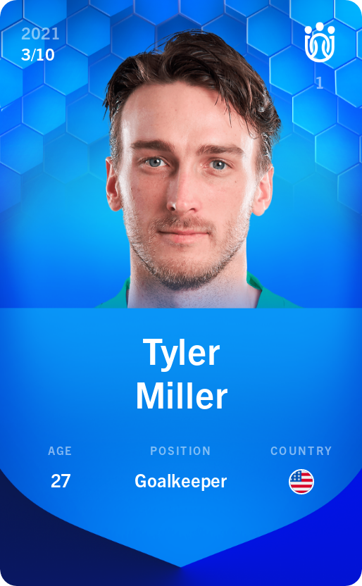 Sorare - Sorare Official - Tyler Miller 2021-22 • Super Rare 3/10 - NFT # 34397814278492823610768593215498079519441399077914585455886079746838216597998
