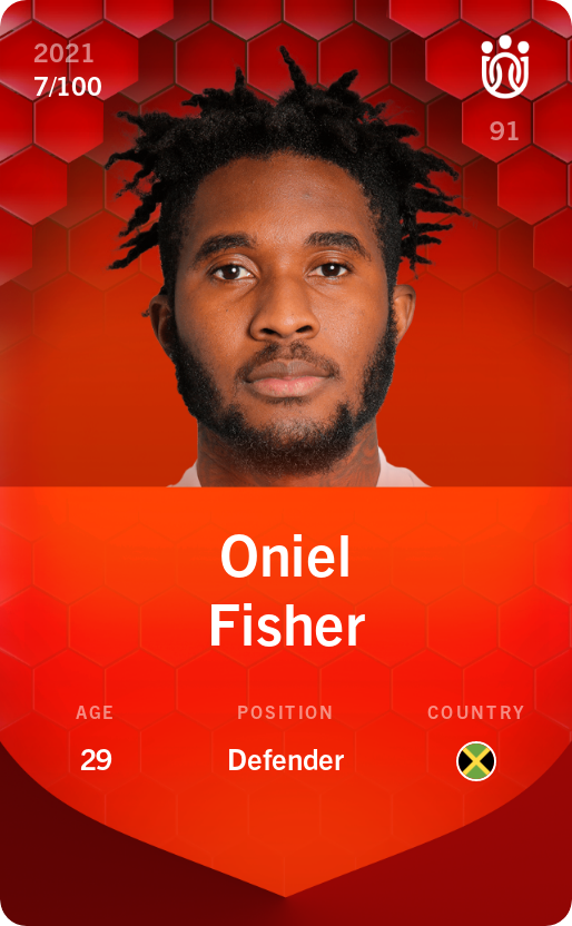 Sorare - Sorare Official - Oniel Fisher 2021-22 • Rare 7/100 - NFT # 67761962957124211563877889955137166416357740291800500513993357095435180093254