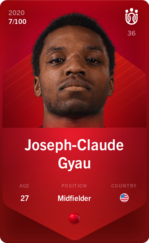 Sorare - Sorare Official - Joseph-Claude Gyau 2020-21 • Rare 7/100 - NFT # 27810738936125804942698195721782538760255070020882174088533857514767868643910