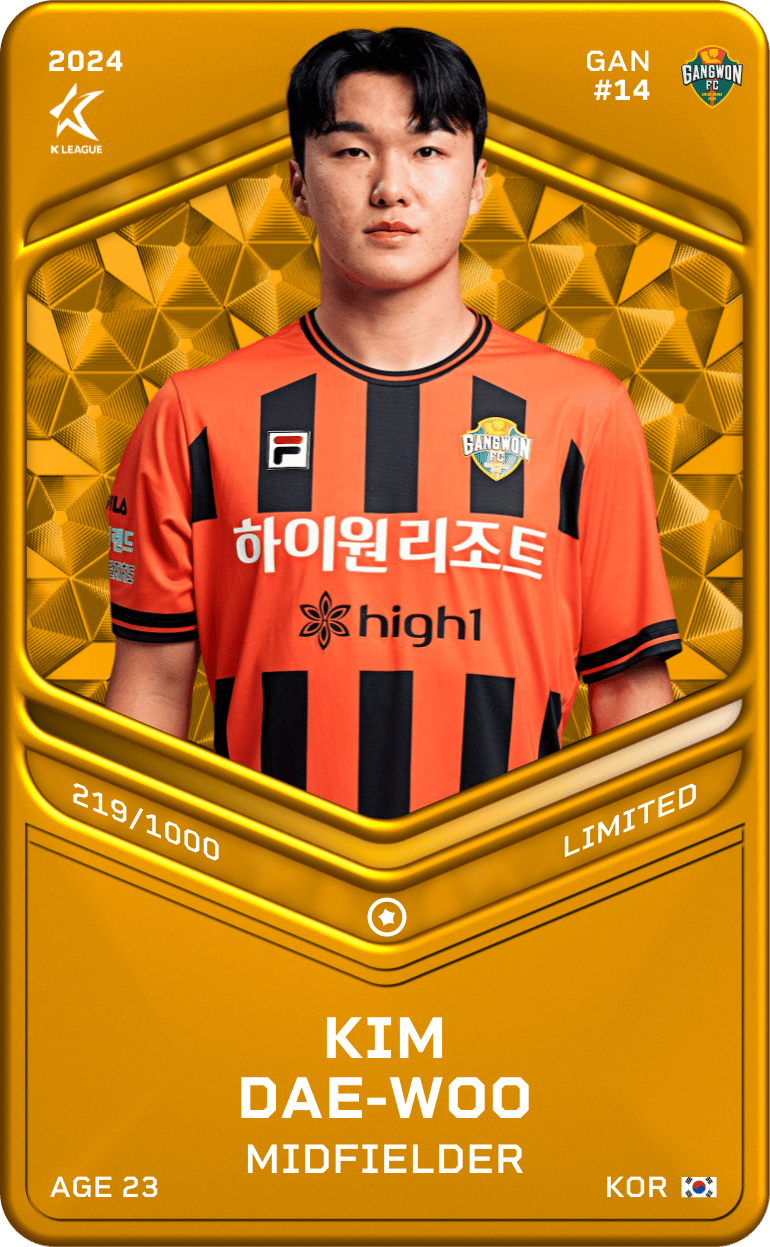 Kim Dae-Woo 2024-25 • Limited 219/1000