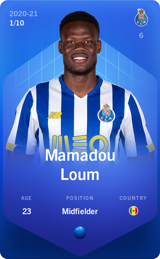 Sorare - Sorare Official - Mamadou Loum 2020-21 • Super Rare 1/10 - NFT # 87242020099715594553719950188335805521224255575868885735913610525441905923047