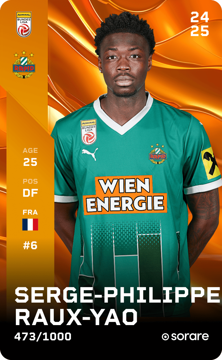 Serge-Philippe Raux-Yao 2024-25 • Limited 473/1000
