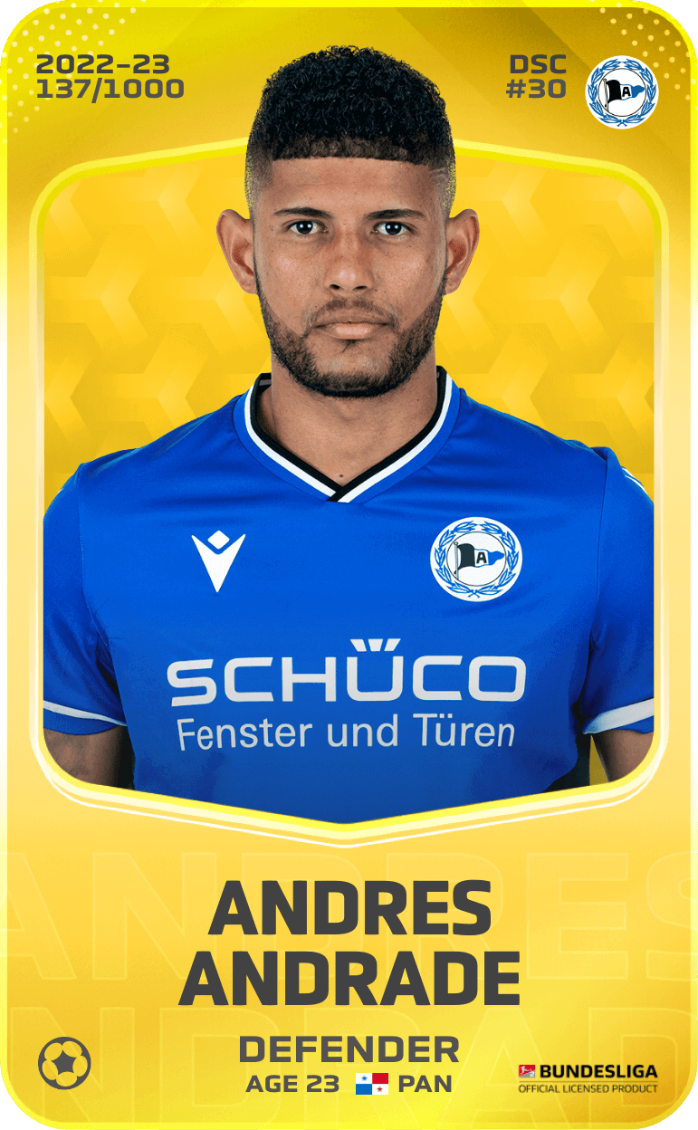 Andres Andrade 2022-23 • Limited 137/1000