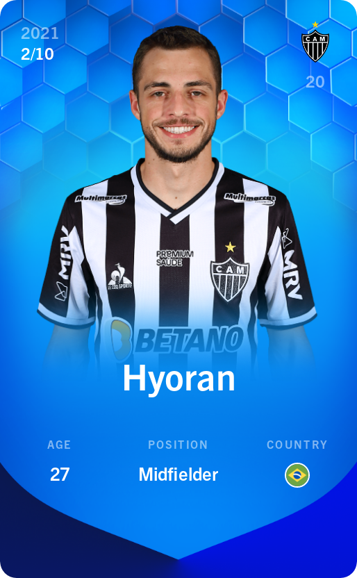 Sorare - Sorare Official - Hyoran 2021-22 • Super Rare 2/10 - NFT # 112865535428510919589560674303696555747553366116468605961038970836845408081905