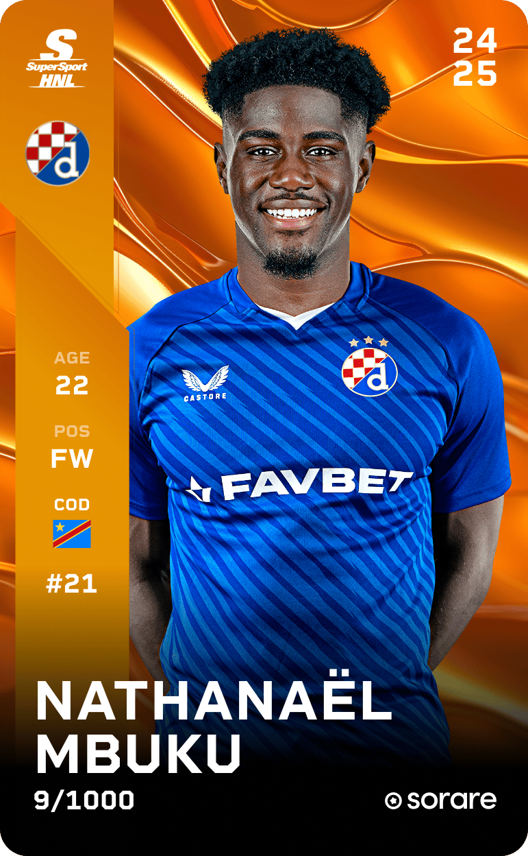 Nathanaël Mbuku 2024-25 • Limited 9/1000