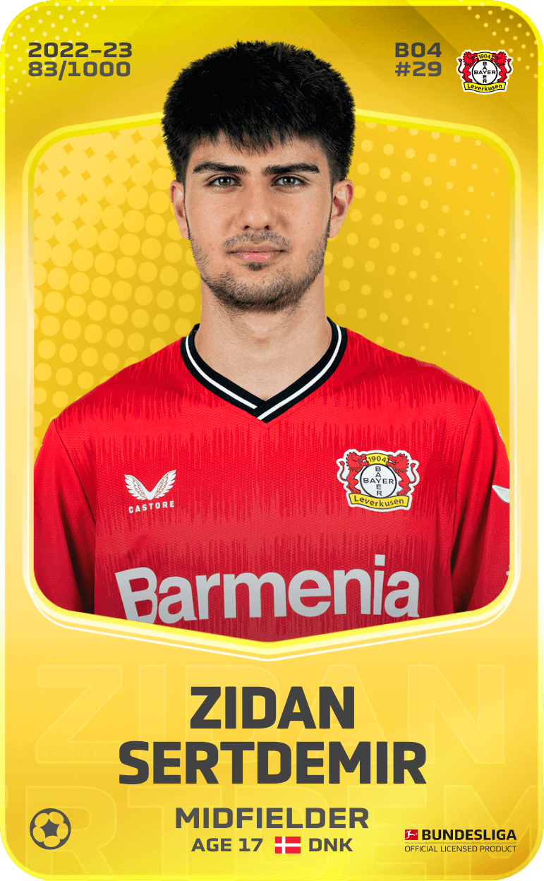 Zidan Sertdemir 2022-23 • Limited 83/1000