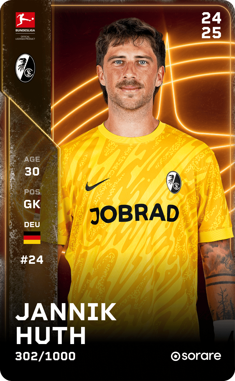 Jannik Huth 2024-25 • Limited 302/1000