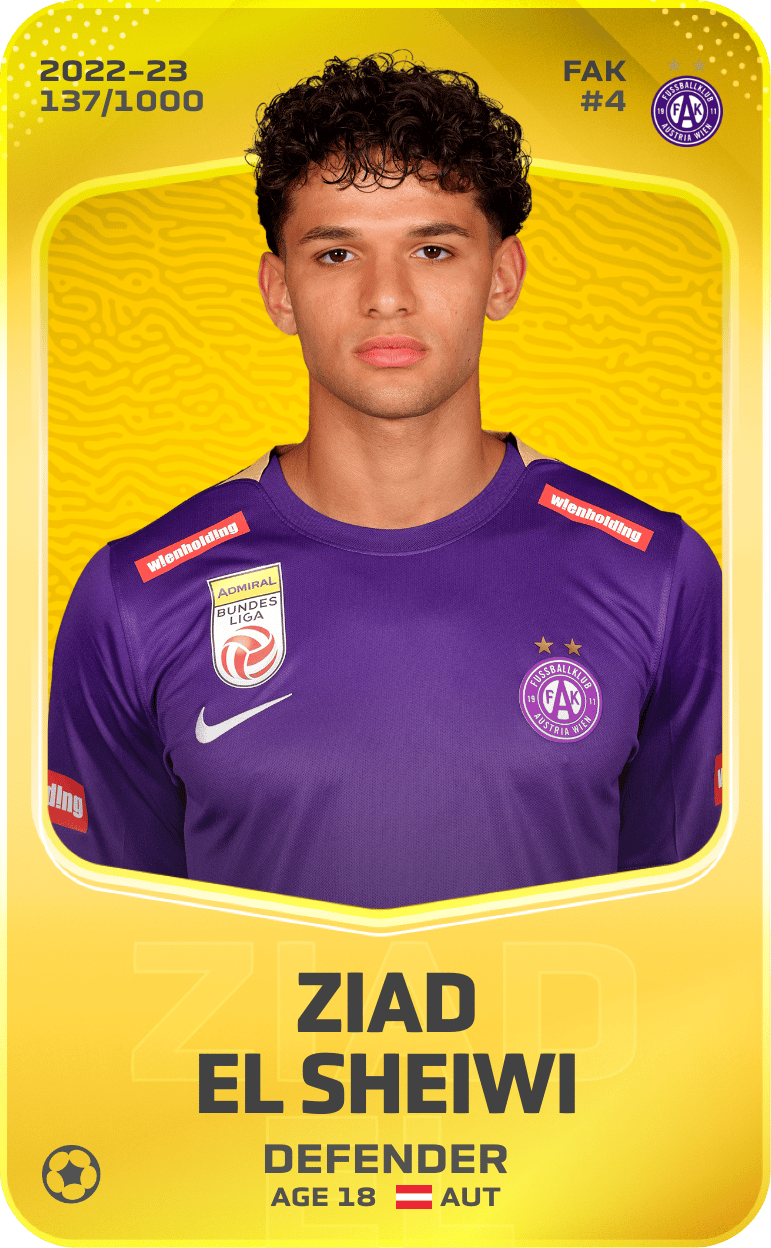Ziad El Sheiwi 2022-23 • Limited 137/1000