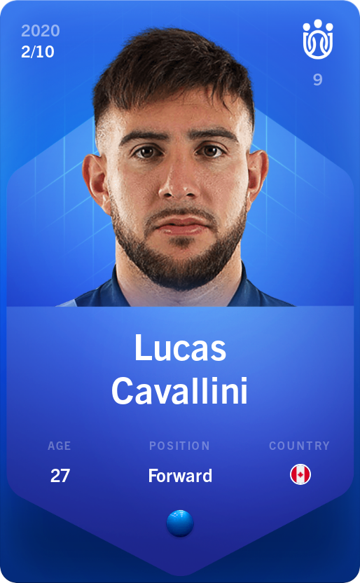 Sorare - Sorare Official - Lucas Cavallini 2020-21 • Super Rare 2/10 - NFT # 62562379149823671222822759764485497942828165398694208237931062191162970594852