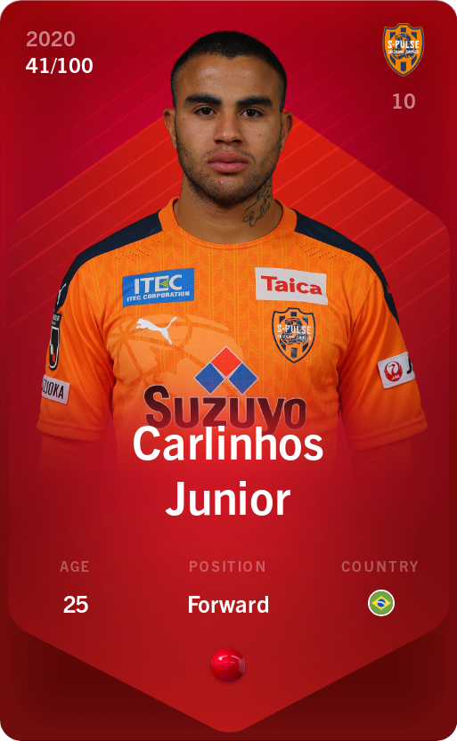 Sorare - Sorare Official - Carlinhos Junior 2020-21 • Rare 41/100 - NFT # 59704743128578351754439349050568316150436072333966097303042965793774515580718