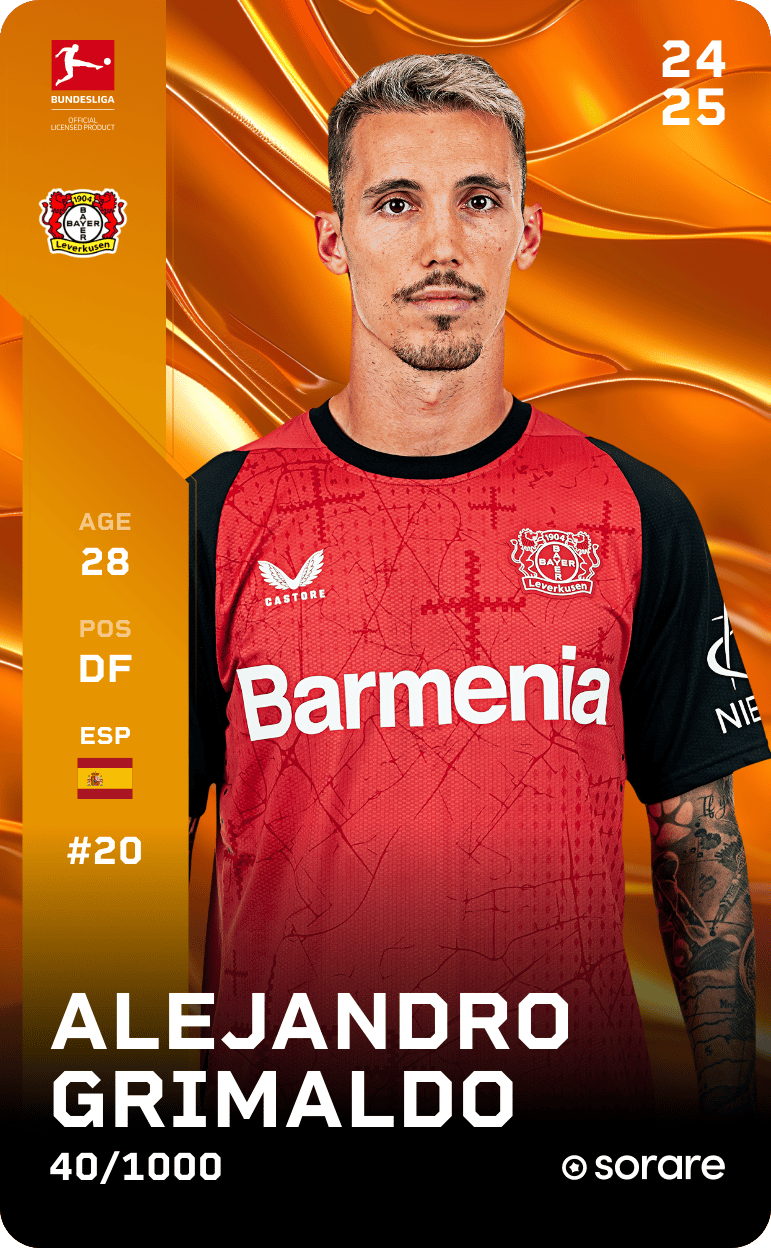 Alejandro Grimaldo 2024-25 • Limited 40/1000