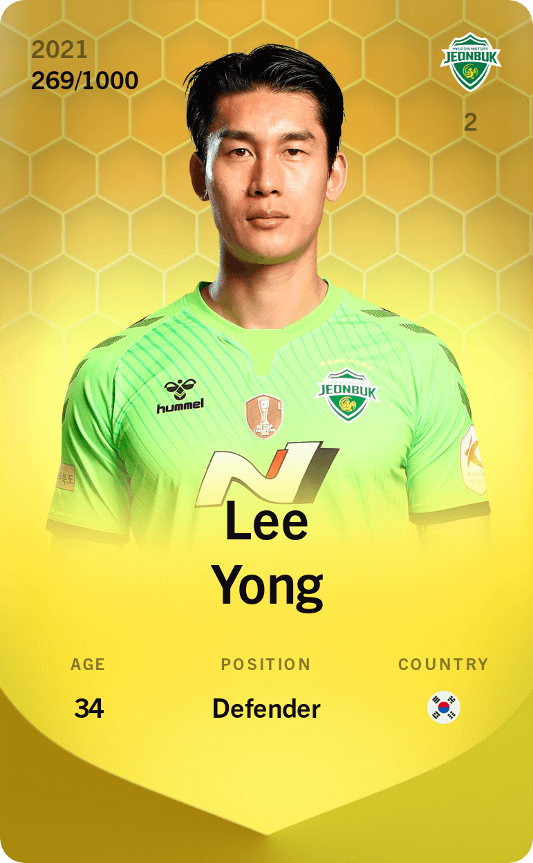 Lee Yong 2021-22 • Limited 269/1000