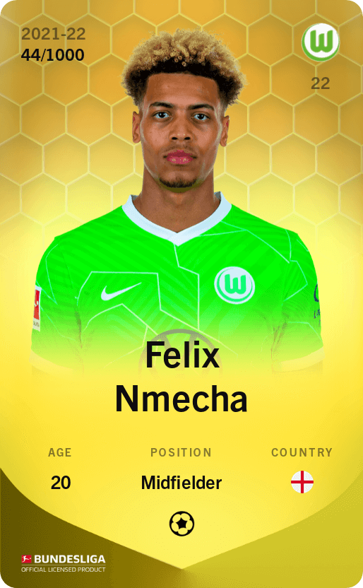 Felix Nmecha 2021-22 • Limited 44/1000