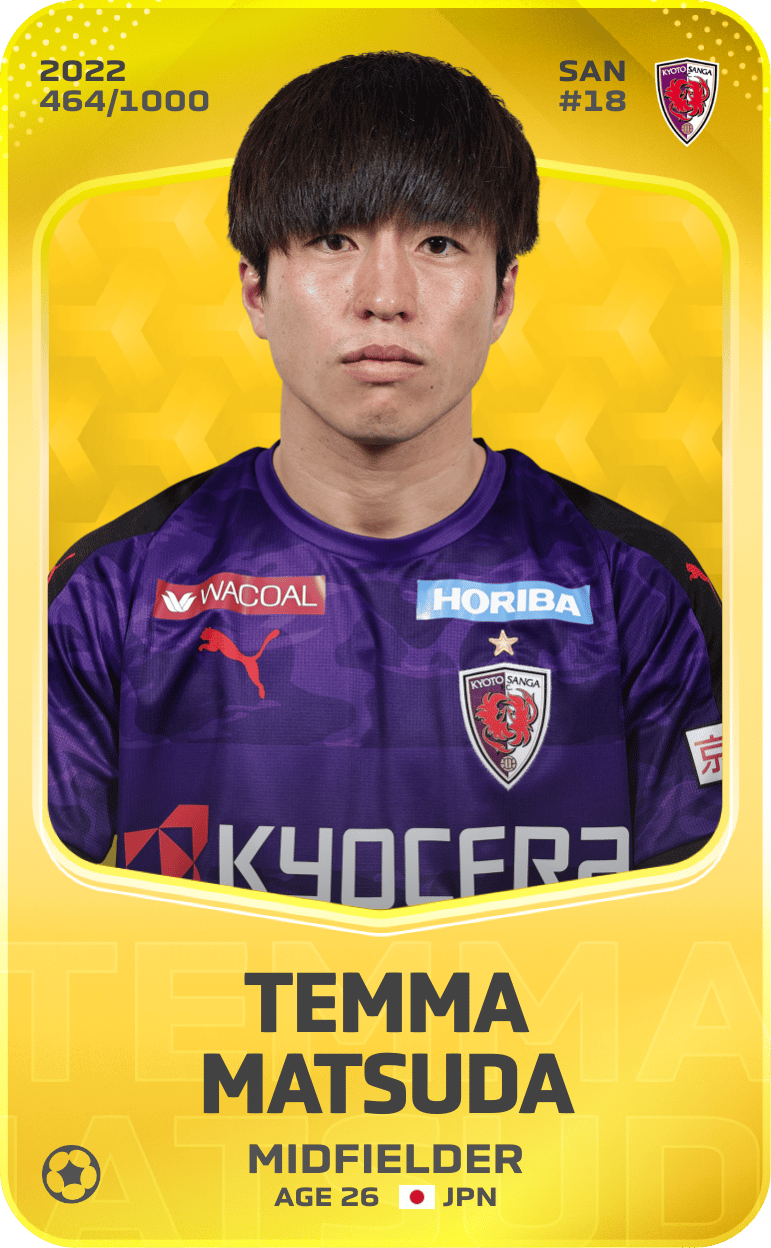 Temma Matsuda 2022-23 • Limited 464/1000