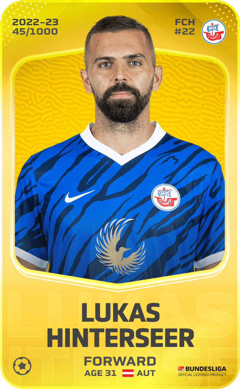 Lukas Hinterseer 2022-23 • Limited 45/1000