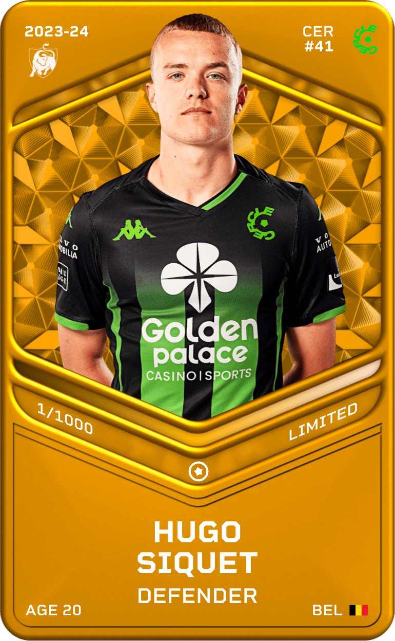 Hugo Siquet 2023-24 • Limited 1/1000