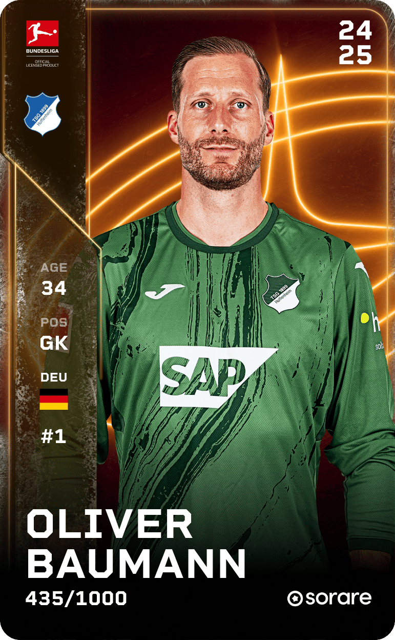 Oliver Baumann 2024-25 • Limited 435/1000