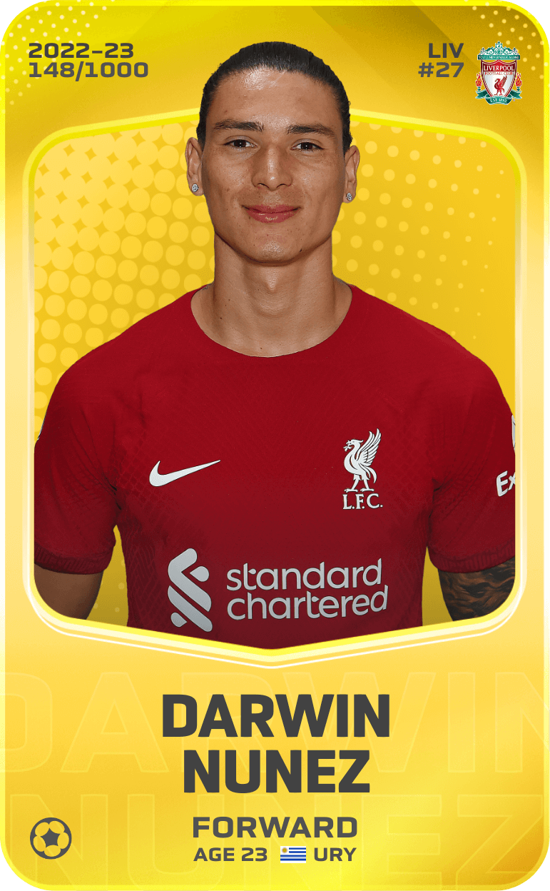 Darwin Nunez 2022-23 • Limited 148/1000