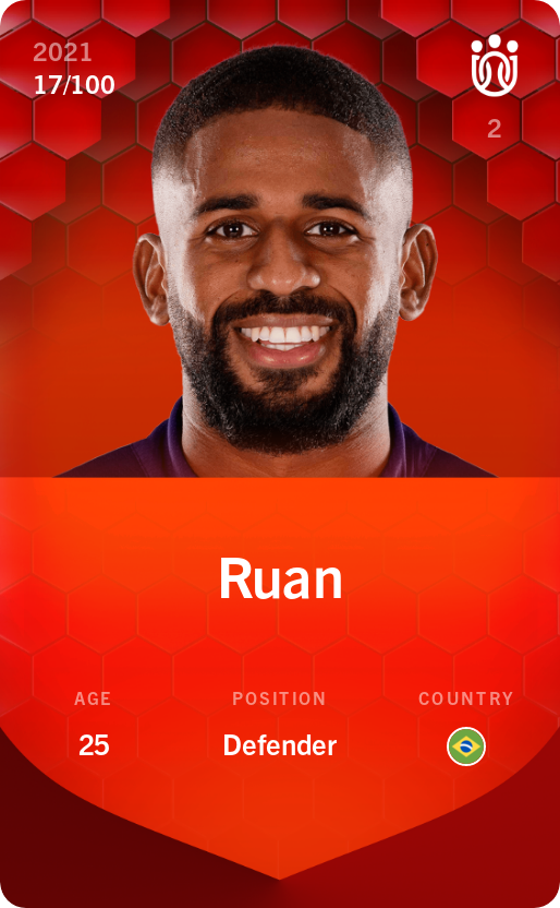 Sorare - Sorare Official - Ruan 2021-22 • Rare 17/100 - NFT # 4256738469639481245309804441164890115556077130295855307306318134734759093401