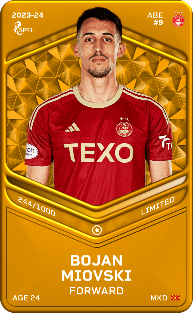 Bojan Miovski 2023-24 • Limited 244/1000