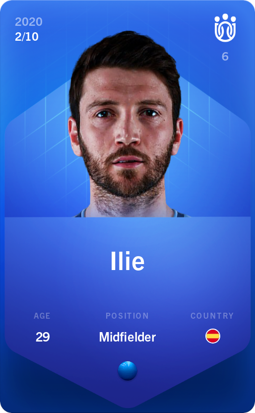Sorare - Sorare Official - Ilie 2020-21 • Super Rare 2/10 - NFT # 29695490727090833902964229953391730126798933067304432242268012650907698017187