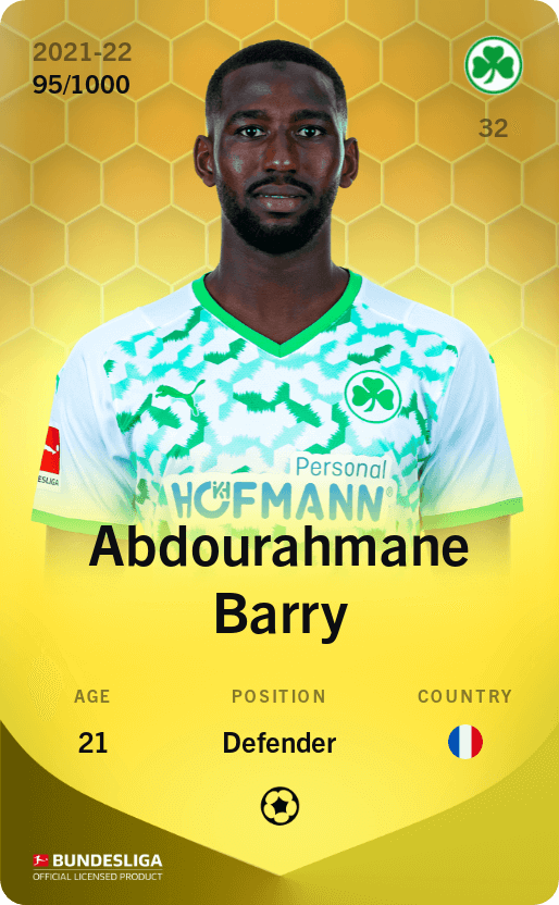Abdourahmane Barry 2021-22 • Limited 95/1000