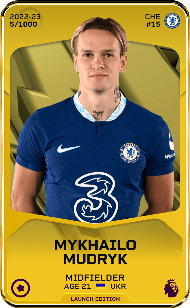 Mykhailo Mudryk 2022-23 • Limited 5/1000