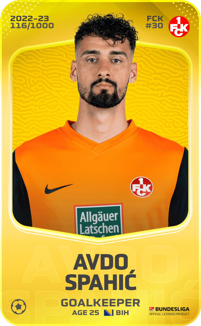 Avdo Spahić 2022-23 • Limited 116/1000