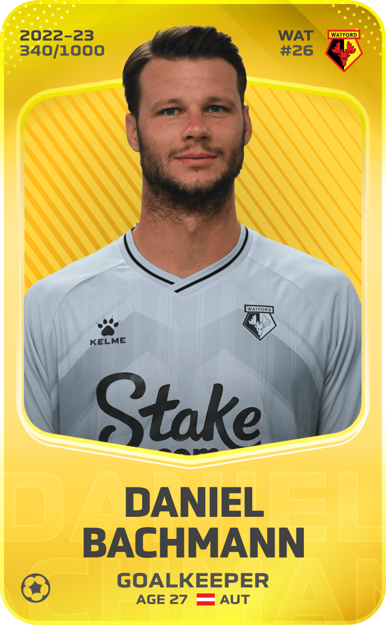 Daniel Bachmann 2022-23 • Limited 340/1000