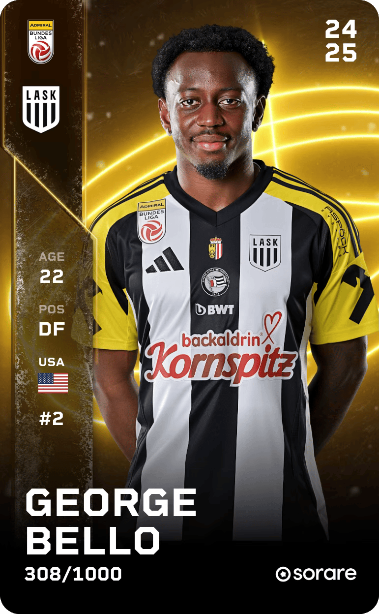 George Bello 2024-25 • Limited 308/1000