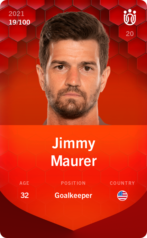 Sorare - Sorare Official - Jimmy Maurer 2021-22 • Rare 19/100 - NFT # 14376022976452504630892726154893502937379345833268532865076837743795684249762