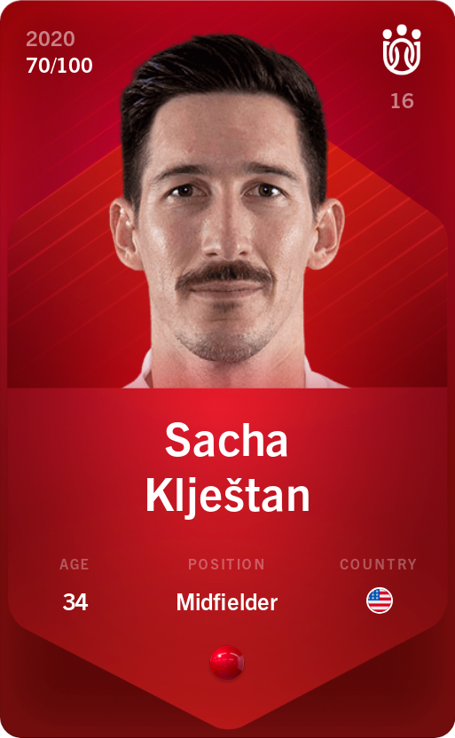 Sorare - Sorare Official - Sacha Klještan 2020-21 • Rare 70/100 - NFT # 101114899203410738665844970359111585998108762937666699897170431298750776382397