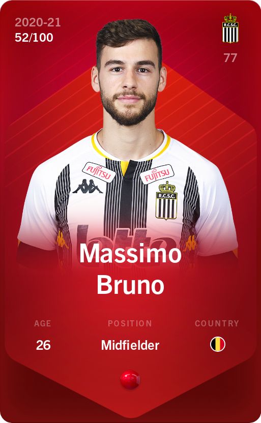 Sorare - Sorare Official - Massimo Bruno 2020-21 • Rare 52/100 - NFT # 38711644335588999203556605611575808300217830451387678282725611819409199104320