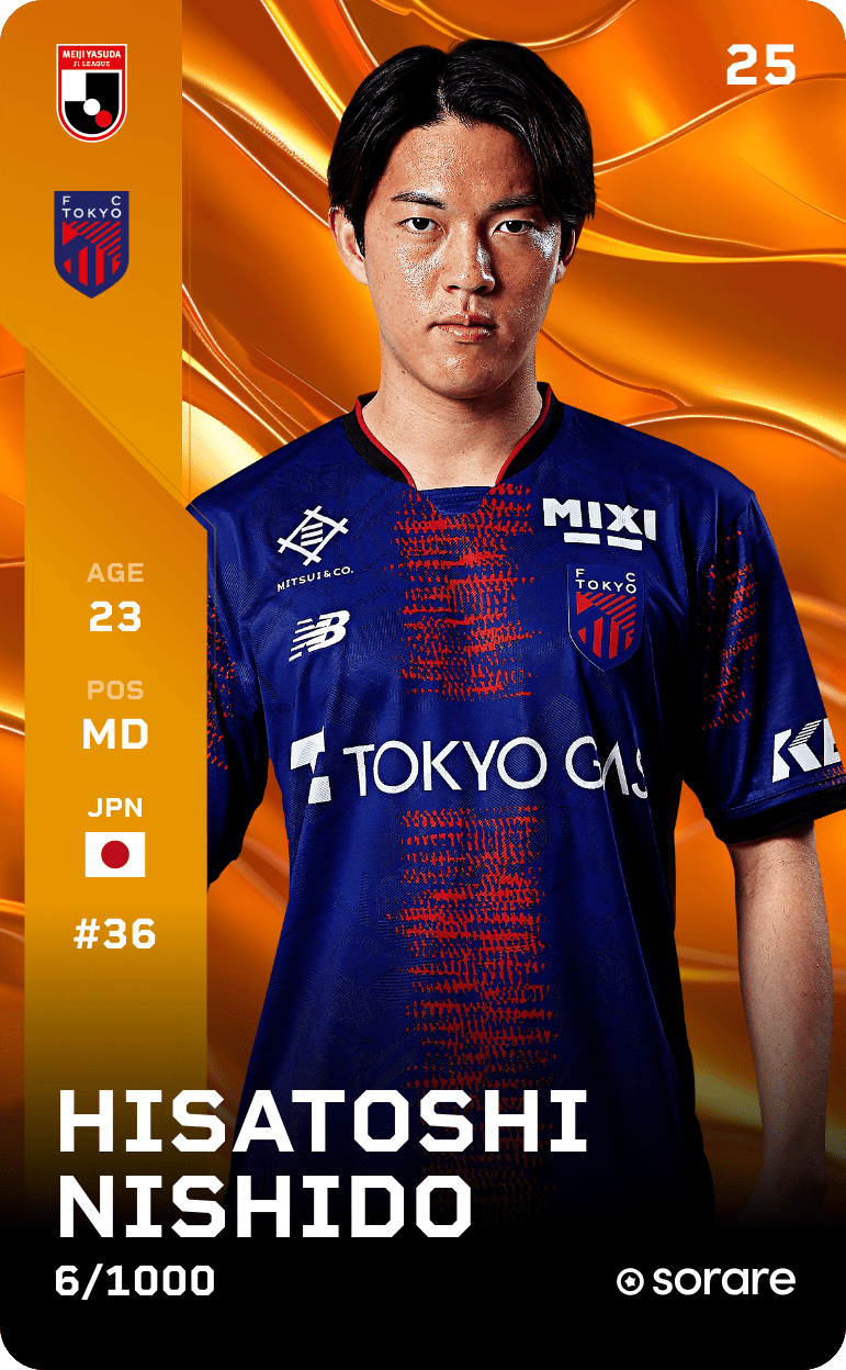 Hisatoshi Nishido 2025-26 • Limited 6/1000