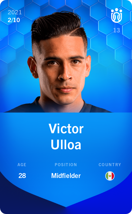 Sorare - Sorare Official - Victor Ulloa 2021-22 • Super Rare 2/10 - NFT # 61301256708849945165072832567735688095055153161166286412082628414451094398412