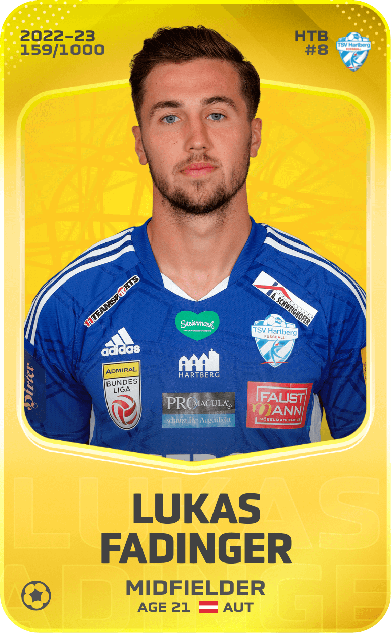 Lukas Fadinger 2022-23 • Limited 159/1000