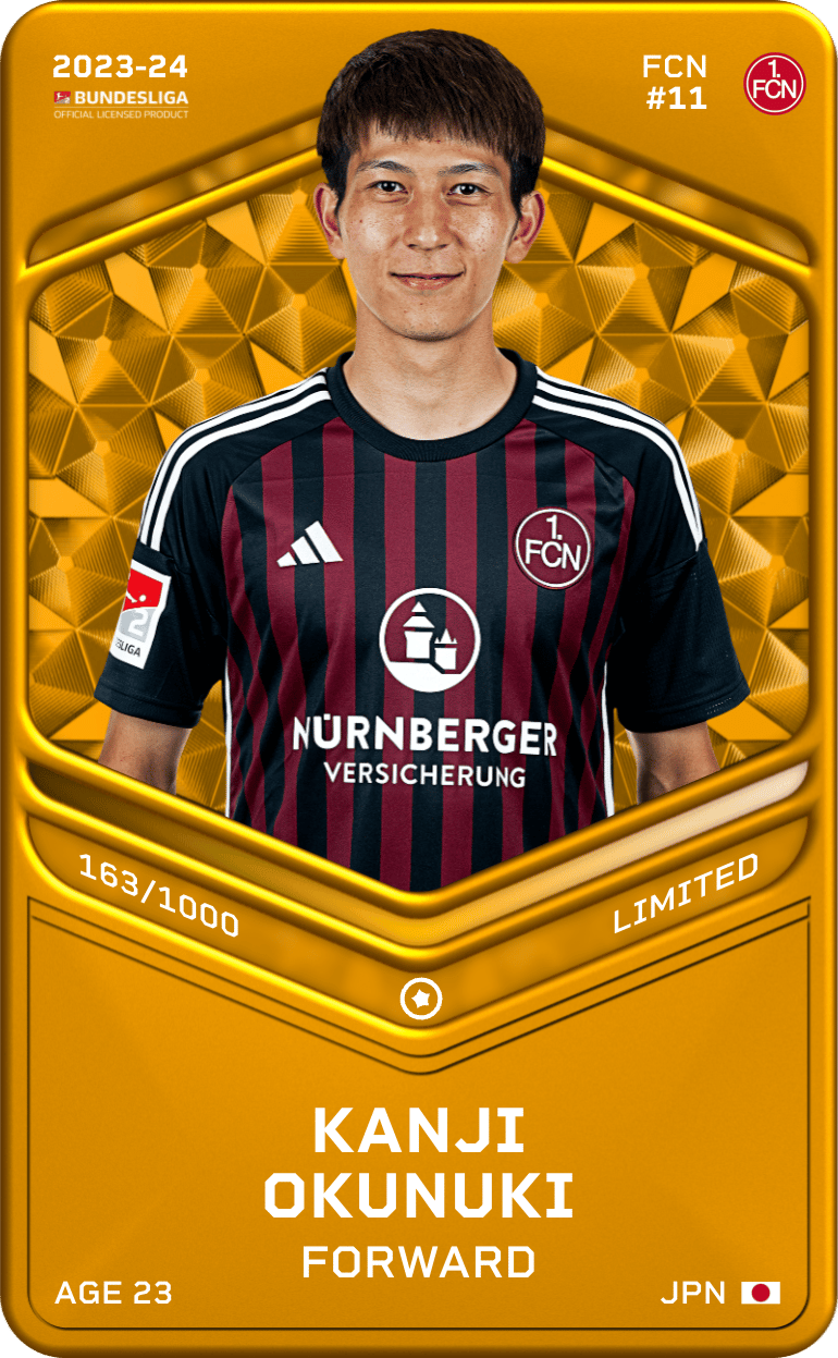 Kanji Okunuki 2023-24 • Limited 163/1000