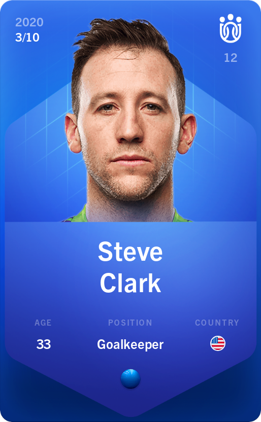 Sorare - Sorare Official - Steve Clark 2020-21 • Super Rare 3/10 - NFT # 85877863158693993901538789482456028063126034882898927433469071744222123602807
