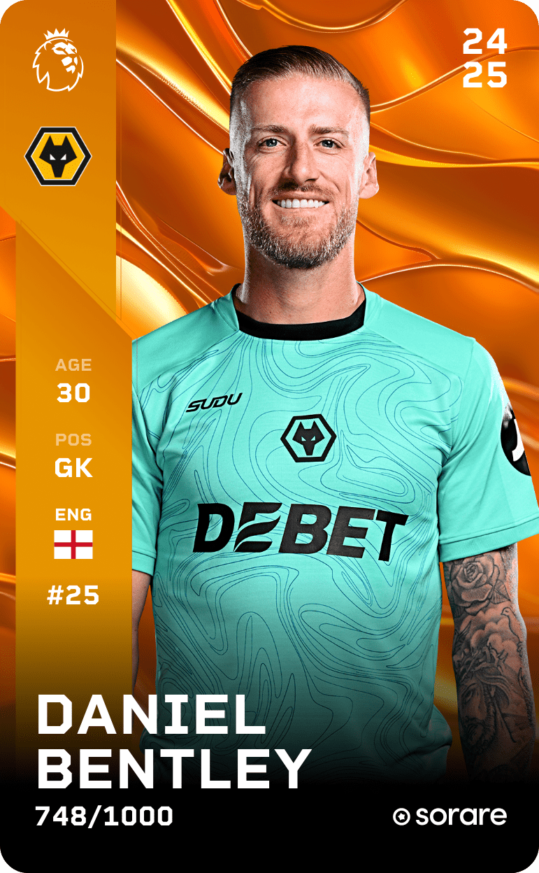 Daniel Bentley 2024-25 • Limited 748/1000
