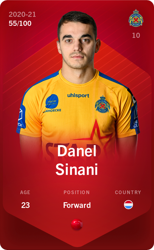 Sorare - Sorare Official - Danel Sinani 2020-21 • Rare 55/100 - NFT # 12831959984057039320009101612212309242644074922790044907944893378709804551990